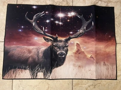 Deer Buck Area Rug Floor Cottage Cabin Decor 24 X 35 Inches - Image 1 of 2