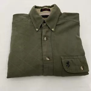 Browning Shooting Shirt Mens Small Green Vented Short Sleeve Super Naturals Hunt - Picture 1 of 16
