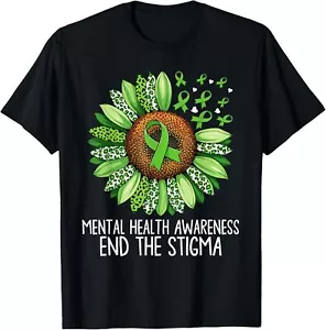 Motivational Support Warrior Mental Health End The Stigma T-Shirt S-5XL - Picture 1 of 6