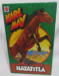 Raro cavallo articolato europeo Mattel HATATITLA nuovo con scatola per 1:7 KARL MAY & BIG JIM - Foto 1 di 10