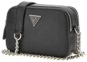 Guess Noelle 4G Logo Mini Crossbody Handbag Womens Bag In Black - Picture 1 of 4