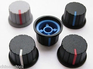 24pcs Plastic Knobs VOLUME TONE CONTROL KNOB 15mmX24mm 4Color - Picture 1 of 5