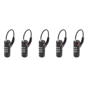 5 Count Zollsperre Kofferanhänger Tasche Reißverschlussschloss - Bild 1 von 12