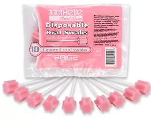 Hisopos orales desechables Sage Toothette con dentífrico paquete de 10 - 5603 - Imagen 1 de 3