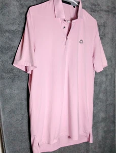 Greyson Golf Mens polo shirt Size S Pink short Sleeve Moisture Wicking Pullover - Picture 1 of 13