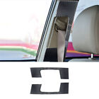 2Pcs Carbon Fiber Interior Seat Belt Cover Trim For Toyota Highlander 2008-2013