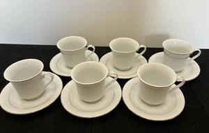 Lynn's "Victoria" 12-teiliges Fine China Espressotasse Untertasse Set Kaffee Demitasse - Bild 1 von 7