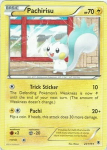 Pokemon Karte XY Phantomkräfte Nr. 25/119 Pachirisu englisch - Bild 1 von 1