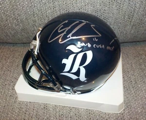 Rice University Owls Chase Clement Signed Autographed Mini Helmet 2008 CUSA MVP - Picture 1 of 1