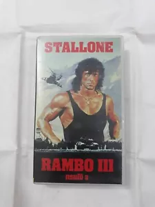 VHS 1988 Rambo 3 VHS Video Tape Sylvester Stallone Rare classic - Picture 1 of 11
