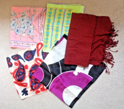 LOTE DE COLECCIÓN DE 5 BUFANDAS NY&C/SALLY GEE/AK2 ANNE KLEIN/SIN MARCA-DEFECTOS Foto 1 de 4