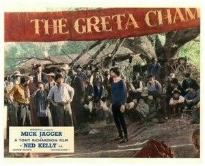 Ned Kelly Original Lobby Card Mick Jagger Crowd Scene Greta Boxing Champion 1970