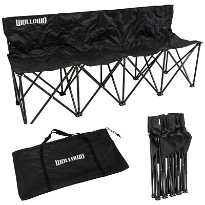 Wollowo 4 Seater Folding Football Team Bench, Outdoor Camping/Picnic Family Seat - Image 1 of 4
