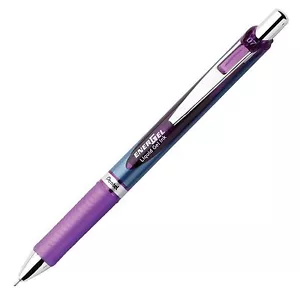 BLN77V Pentel EnerGel RTX Deluxe Gel Pen, 0.7mm Medium, Violet Ink, Pack of 1 - Picture 1 of 1
