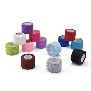 9,2m Spitze Polyester Spitzenband mit Glitzerpulver Hochzeitsdeko Lace 5cm - Picture 1 of 13
