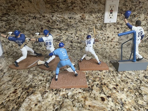 Lot of 5 McFarlane MLB Kansas City Royals Loose Figures -George Brett,Bo Jackson Cover