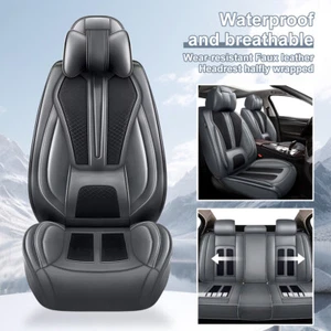 Front Rear Car Seat Covers Faux Leather Cushion For Volkswagen TAOS 2022-2024 - Picture 1 of 8