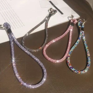 Bright Phone Wrist Straps Glitter Anti-lost Wrist Rope Phone Accessories - Photo 1 sur 21