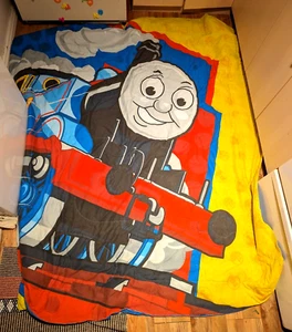 THOMAS THE TRAIN Tank Engine Blanket Comforter TWIN FULL size bed set sheet RARE - Picture 1 of 12