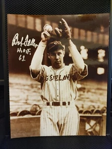 Bob Feller 8 x 10 Autograph Sepia Photo w/COA - Cleveland Indians - H.O.F. '61 - Picture 1 of 2