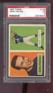 1957 Topps #138 John Unitas Johnny Unitas ROOKIE RC PSA 3 Graded Football Card - Picture 1 of 2