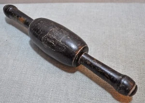 Original Old Antique Hand Carved Wooden Big Chapati Bread Rolling Pin Belan - Picture 1 of 3