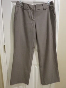 Pantalones de vestir para mujer New York & Co. gris elástico pierna ancha recta carrera, talla: 10 - Imagen 1 de 10