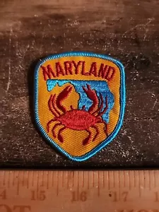 Vintage State of Maryland Sew On Patch FREE SHIPPING V2 - Picture 1 of 2