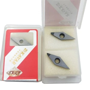 2pcs VCGW160408 PCD30 Used for Aluminum inserts diamond carbide bits CNC inserts - Picture 1 of 6