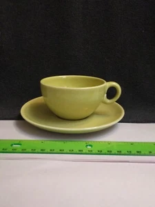 Russel Wright Iroquois Casual China Yellow Cup & Saucer VTG - Picture 1 of 7