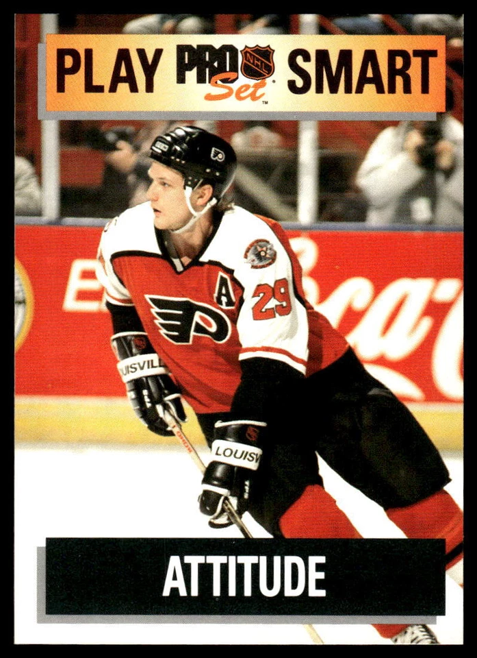1992-93 Pro Set #269 Play Smart Attitude Hockey Card - Image 1 of 2