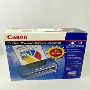 Impresora de chorro de burbujas a color Canon BJC-50 K10158 nueva caja abierta escáner portátil - Imagen 1 de 8