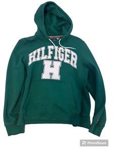 Tommy Hilfiger Green Hoodie Logo - Picture 1 of 2