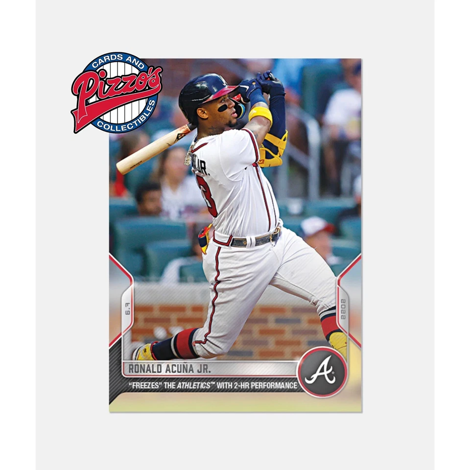 Ronald Acuna Jr. 2 Home Run Game - 2022 MLB TOPPS NOW Card 315 In Hand - Image 1 of 1