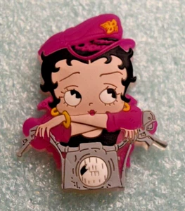 Betty Boop Pin Collection Torso with Arms on Motorcycle Lapel Pins - Picture 1 of 3