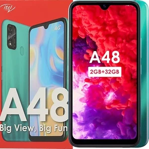 Itel A48 4G Green 32GB ROM + 2GB RAM Dual-SIM Factory Unlocked OEM NEW - Picture 1 of 3