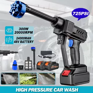 Pistola de agua limpiadora inalámbrica de alta presión lavadora aerosol lavado auto con batería de 48 V - Imagen 1 de 12