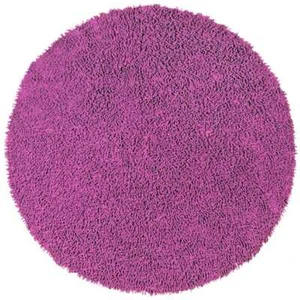 Chenille Shagadelic 5x5 Round Orchid Home Decor Accent Area Rug - Picture 1 of 1