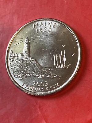 2003 P Maine State Quarter •#250305 • Buy 10 Get 40% Off • BU - Image 1 of 2