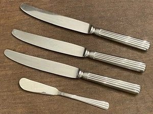 Cutipol Athena 4-Piece Stainless Steel Dinner/Butter Knife Flatware Lot - EUC! - Picture 1 of 8