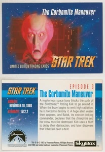 RARE 1993 TOS Star Trek VHS EXC SkyBox Trading Card #3 ~ The Corbomite Maneuver - Picture 1 of 3