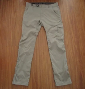 Prana Zion Cargo Pants Mens Size 32x32 Gray Straight Fit Chino Hiking Stretch - Picture 1 of 18