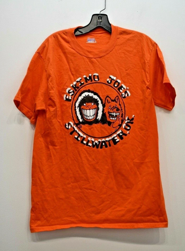 Camiseta Eskimo Joe's Para Hombres Stillwater Oklahoma Manga Corta Crew Hanes Beffy M Foto 1 de 4