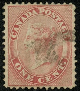 Canada sc#14 Queen Victoria, edición de primeros centavos, usado - Imagen 1 de 2
