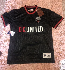 Mitchell & Ness DC United JERSEY Shirt Size Medium BLACK/Red Soccer * NWT - Picture 1 of 7