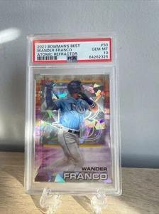 2021 Bowman's Best #50 Wander Franco Atomic Refractor PSA 10 Gem Mint - Picture 1 of 2
