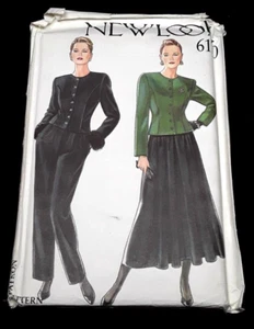 NUEVO LOOK SIN CORTAR Patrón 6170 Misses Talla 8-18 Cremallera Falda Pantalones Botón Chaqueta FF - Imagen 1 de 5