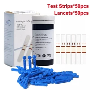 50x Test Strips Blood Hemoglobin Meter Analyzer Anemia Monitor HB-101 DIY Parts - Picture 1 of 6