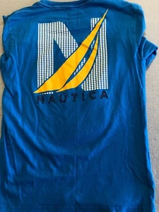 Nautical T-Shirt Kids Boy's XL (18/20) Blue Nautical Long Sleeve Graphic Tee - Picture 1 of 5