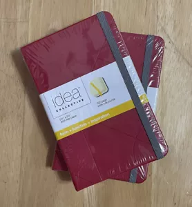 Idea Collective Mini Hardbound Lot Of Two RedJournal-96 Sheet-5.5x3.5-Legal/wide - Picture 1 of 8